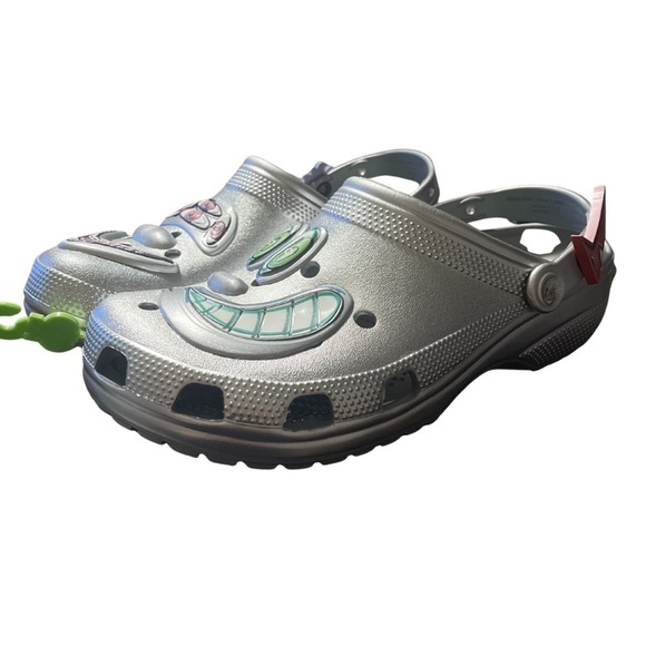 ? RARE Crocs x Kenny Scharf Classic Clog - Silver Metallic Limited Edition main image 9